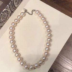Pearl necklace big balls 18”